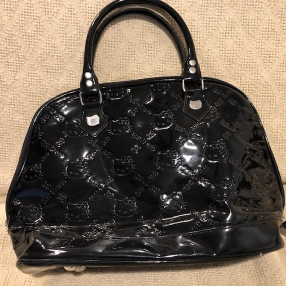 Black Hello Kitty Faux Leather Purse - Picture 1 of 5
